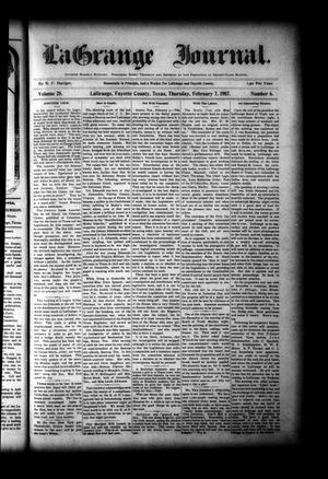 La Grange Journal. (La Grange, Tex.), Vol. 28, No. 6, Ed. 1 Thursday, February 7, 1907