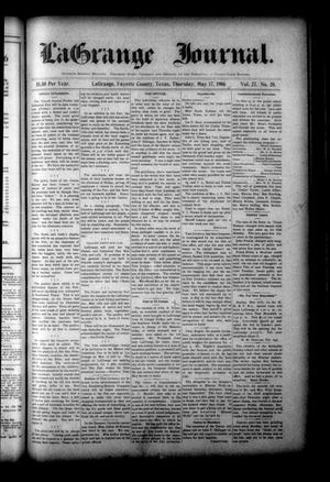 La Grange Journal. (La Grange, Tex.), Vol. 27, No. 20, Ed. 1 Thursday, May 17, 1906
