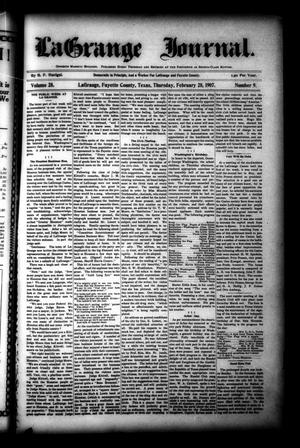 La Grange Journal. (La Grange, Tex.), Vol. 28, No. 9, Ed. 1 Thursday, February 28, 1907