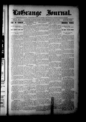 Primary view of object titled 'La Grange Journal. (La Grange, Tex.), Vol. 27, No. 4, Ed. 1 Thursday, January 25, 1906'.