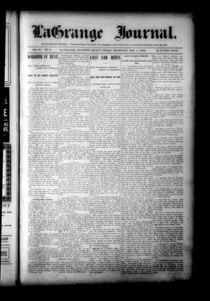 La Grange Journal. (La Grange, Tex.), Vol. 27, No. 5, Ed. 1 Thursday, February 1, 1906