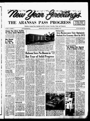Primary view of object titled 'The Aransas Pass Progress (Aransas Pass, Tex.), Vol. 63, No. 41, Ed. 1 Wednesday, December 29, 1971'.