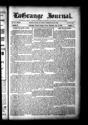 La Grange Journal. (La Grange, Tex.), Vol. 31, No. 2, Ed. 1 Thursday, January 13, 1910