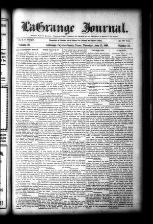 La Grange Journal. (La Grange, Tex.), Vol. 30, No. 24, Ed. 1 Thursday, June 17, 1909