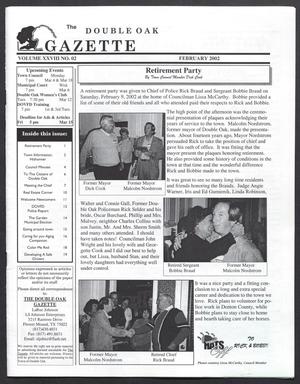 The Double Oak Gazette (Double Oak, Tex.), Vol. 28, No. 2, Ed. 1 Friday, February 1, 2002