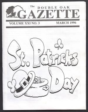 The Double Oak Gazette (Double Oak, Tex.), Vol. 21, No. 3, Ed. 1, March 1996