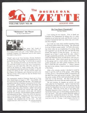 The Double Oak Gazette (Double Oak, Tex.), Vol. 24, No. 8, Ed. 1 Sunday, August 1, 1999