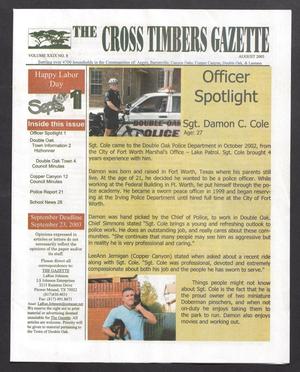 Primary view of object titled 'The Cross Timbers Gazette (Flower Mound, Tex.), Vol. 29, No. 8, Ed. 1, August 2003'.