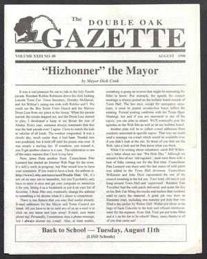 The Double Oak Gazette (Double Oak, Tex.), Vol. 23, No. 8, Ed. 1 Saturday, August 1, 1998