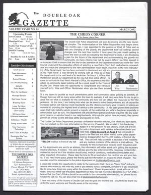 The Double Oak Gazette (Double Oak, Tex.), Vol. 28, No. 3, Ed. 1 Friday, March 1, 2002