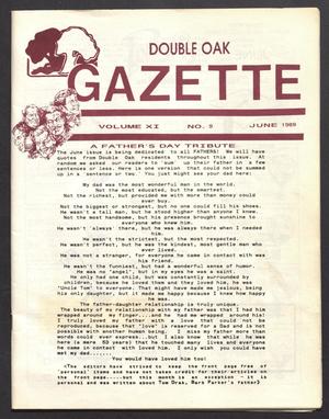 Primary view of object titled 'Double Oak Gazette (Double Oak, Tex.), Vol. 11, No. 9, Ed. 1, June 1989'.
