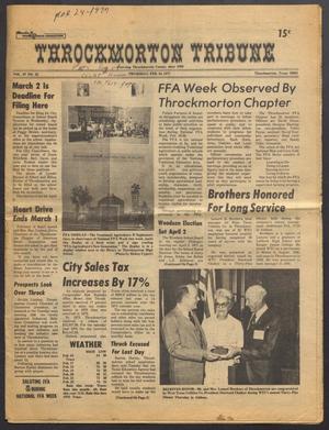 Primary view of object titled 'Throckmorton Tribune (Throckmorton, Tex.), Vol. 87, No. 25, Ed. 1 Thursday, February 24, 1977'.