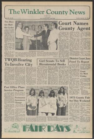 The Winkler County News (Kermit, Tex.), Vol. 39, No. 55, Ed. 1 Thursday, September 25, 1975