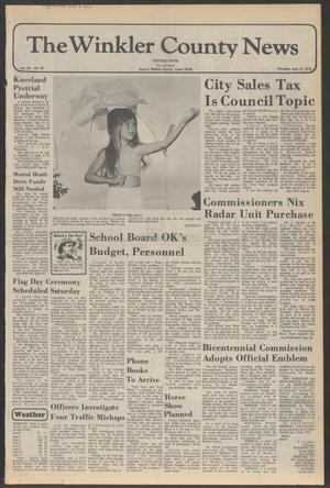 The Winkler County News (Kermit, Tex.), Vol. 39, No. 25, Ed. 1 Thursday, June 12, 1975