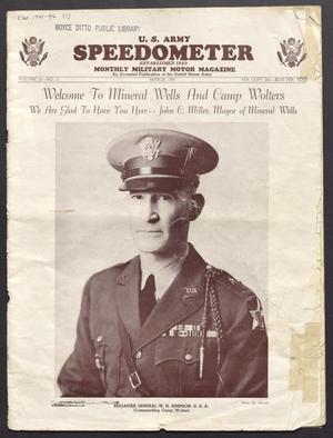 Primary view of object titled 'U. S. Army Speedometer (Fort Sam Houston, Tex.), Vol. 21, No. 3, Ed. 1 Saturday, March 1, 1941'.
