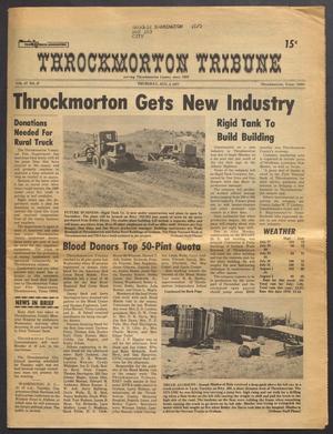 Primary view of object titled 'Throckmorton Tribune (Throckmorton, Tex.), Vol. 87, No. 47, Ed. 1 Thursday, August 4, 1977'.