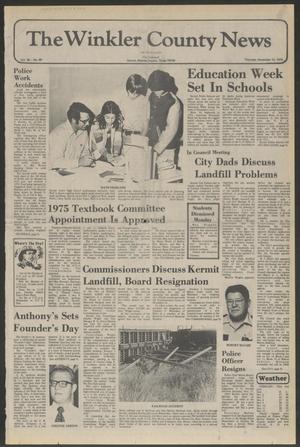 The Winkler County News (Kermit, Tex.), Vol. 39, No. 69, Ed. 1 Thursday, November 13, 1975
