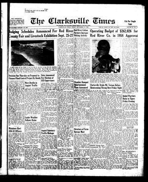The Clarksville Times (Clarksville, Tex.), Vol. 86, No. 35, Ed. 1 Friday, September 19, 1958