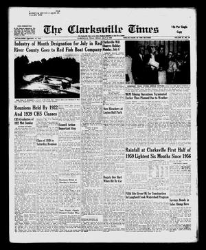 Primary view of object titled 'The Clarksville Times (Clarksville, Tex.), Vol. 87, No. 24, Ed. 1 Friday, July 3, 1959'.