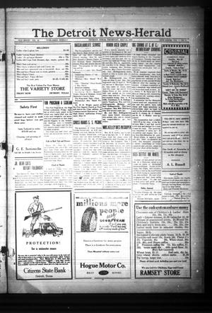 The Detroit News-Herald (Detroit, Tex.), Vol. 4, No. 8, Ed. 1 Thursday, May 21, 1931