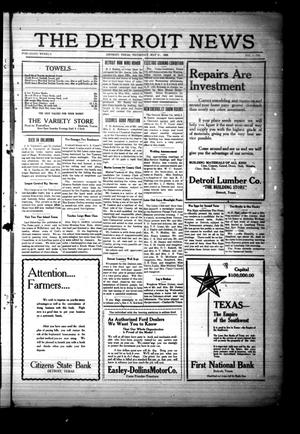 The Detroit News (Detroit, Tex.), Vol. 1, No. [9], Ed. 1 Thursday, May 31, 1928