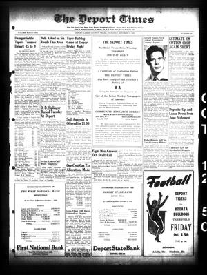 The Deport Times (Deport, Tex.), Vol. 41, No. 37, Ed. 1 Thursday, October 12, 1950