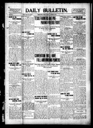 Daily Bulletin. (Brownwood, Tex.), Vol. 10, No. 85, Ed. 1 Tuesday, January 25, 1910