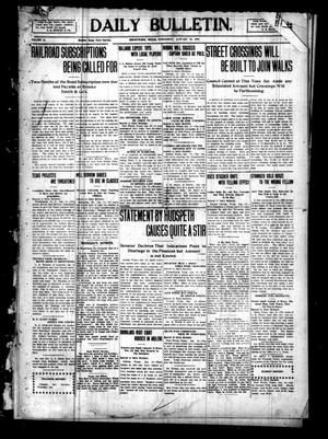 Daily Bulletin. (Brownwood, Tex.), Vol. 10, No. [80], Ed. 1 Wednesday, January 19, 1910