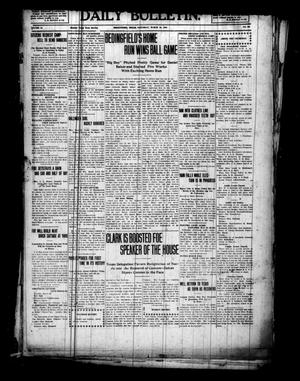Primary view of object titled 'Daily Bulletin. (Brownwood, Tex.), Vol. 10, No. 131, Ed. 1 Saturday, March 19, 1910'.
