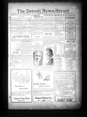 The Detroit News-Herald (Detroit, Tex.), Vol. 4, No. 19, Ed. 1 Thursday, August 6, 1931