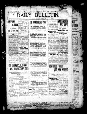 Primary view of object titled 'Daily Bulletin. (Brownwood, Tex.), Vol. 11, No. 304, Ed. 1 Tuesday, October 10, 1911'.