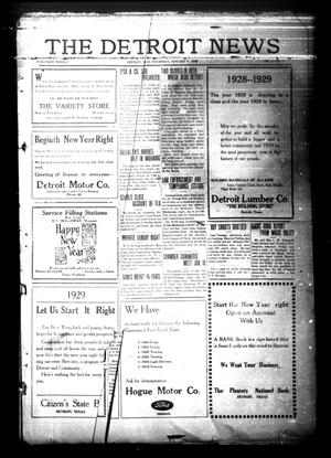 The Detroit News (Detroit, Tex.), Vol. 1, No. 40, Ed. 1 Thursday, January 3, 1929