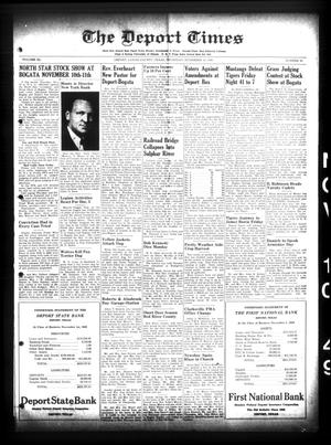 The Deport Times (Deport, Tex.), Vol. 40, No. 41, Ed. 1 Thursday, November 10, 1949