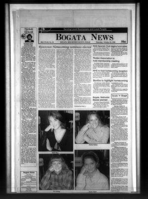 Bogata News (Bogata, Tex.), Vol. 88, No. 24, Ed. 1 Thursday, October 22, 1998
