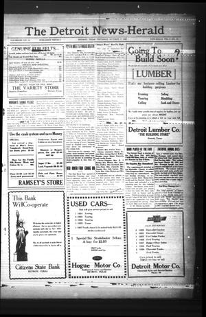 The Detroit News-Herald (Detroit, Tex.), Vol. 2, No. 29, Ed. 1 Thursday, October 17, 1929