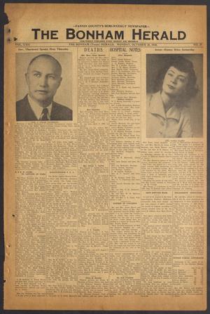 The Bonham Herald (Bonham, Tex.), Vol. 22, No. 25, Ed. 1 Monday, October 25, 1948
