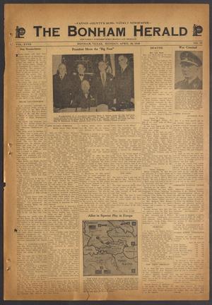The Bonham Herald (Bonham, Tex.), Vol. 18, No. 77, Ed. 1 Monday, April 30, 1945