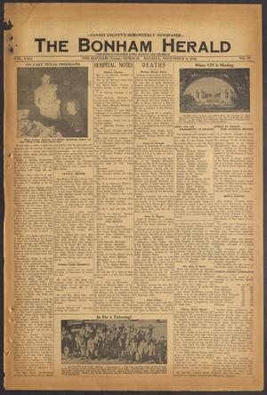 The Bonham Herald (Bonham, Tex.), Vol. 22, No. 29, Ed. 1 Monday, November 8, 1948
