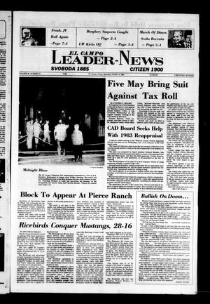 Primary view of object titled 'El Campo Leader-News (El Campo, Tex.), Vol. 98, No. 57, Ed. 1 Saturday, October 9, 1982'.