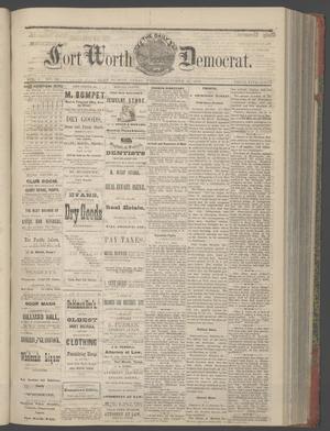 Primary view of object titled 'The Daily Fort Worth Democrat. (Fort Worth, Tex.), Vol. 1, No. 92, Ed. 1 Friday, October 20, 1876'.