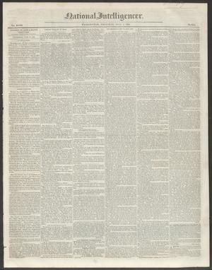 Primary view of object titled 'National Intelligencer. (Washington [D.C.]), Vol. 48, No. 6945, Ed. 1 Thursday, July 1, 1847'.