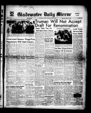 Primary view of object titled 'Gladewater Daily Mirror (Gladewater, Tex.), Vol. 3, No. 225, Ed. 1 Thursday, April 10, 1952'.