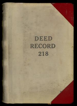 Primary view of object titled 'Travis County Deed Records: Deed Record 218'.