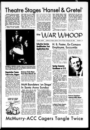 The War Whoop (Abilene, Tex.), Vol. 29, No. 19, Ed. 1, Friday, February 22, 1952