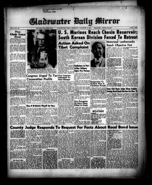 Primary view of object titled 'Gladewater Daily Mirror (Gladewater, Tex.), Vol. 2, No. 203, Ed. 1 Wednesday, November 15, 1950'.