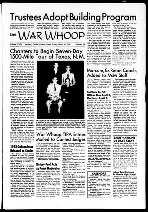 The War Whoop (Abilene, Tex.), Vol. 29, No. 23, Ed. 1, Friday, March 28, 1952