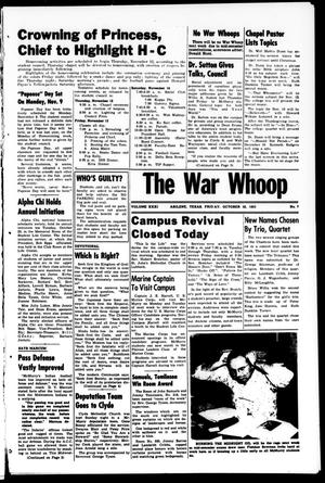 Primary view of object titled 'The War Whoop (Abilene, Tex.), Vol. 31, No. 7, Ed. 1, Friday, October 30, 1953'.