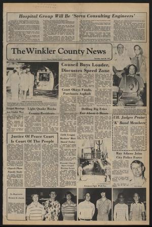 Primary view of object titled 'The Winkler County News (Kermit, Tex.), Vol. 41, No. 13, Ed. 1 Thursday, April 28, 1977'.