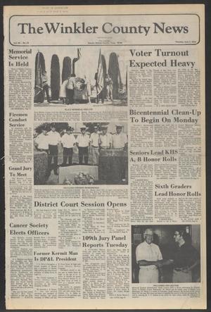 The Winkler County News (Kermit, Tex.), Vol. 40, No. 23, Ed. 1 Thursday, June 3, 1976