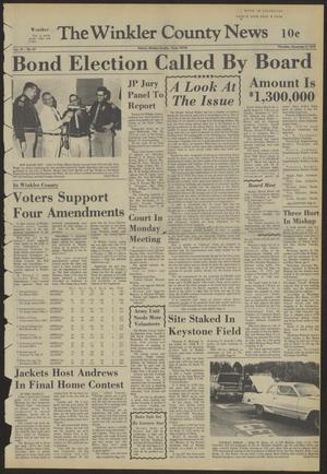 Primary view of object titled 'The Winkler County News (Kermit, Tex.), Vol. 37, No. 67, Ed. 1 Thursday, November 8, 1973'.